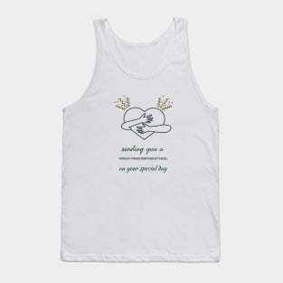 Virus Free Birthday Hug Tank Top